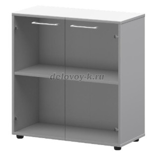 СМШ-28S Шкаф низкий со стеклом 792х366х811 (СМШ-28+KZF-28S) рис1