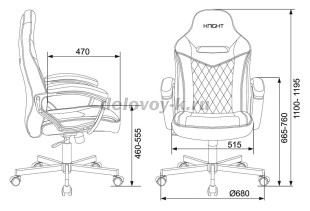 Кресло игровое Zombie VIKING 6 KNIGHT Fabric рис2