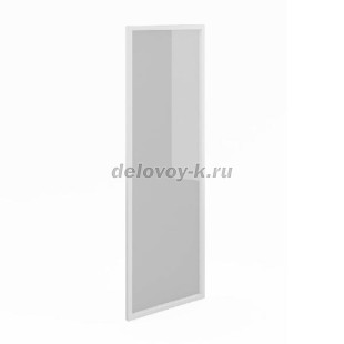 Дверь стеклянная "сатин" в алюминиевой рамке 1 шт. V-4.4.1 1148х383х18 рис1