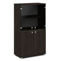 Шкаф со стеклом средний V-664 рис1