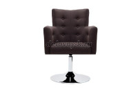 Кресло с подлокотниками на хромир.опоре 