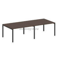 Переговорный стол (2 столешница) на П-образном м/к БП.ПРГ-2.2 рис1