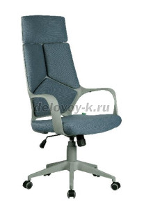 Кресло операторское RIVA CHAIR Iq Rv (8989) серый пластик, ткань рис1