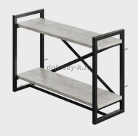 Полка навесная 2 яруса 47х69х25 патина_0_1000 рис1