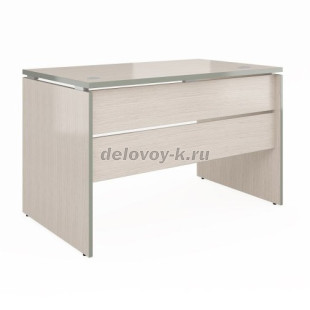 Стол прямой V-1.0С два кабель-канала с заглушками 1200х700х750 рис1