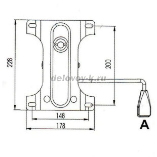 Механизм качания NG 008 Россия 2 мм 150*200 с одним отверстием рис2
