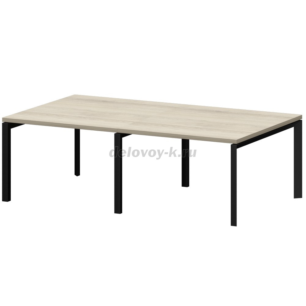 КТМ-24.14.38  Стол переговорный на металлокаркасе 2400*1400*750 фото