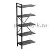 10СП.101 Стеллаж промежуточный (760-400-2000)_graphit_Черный_1500
