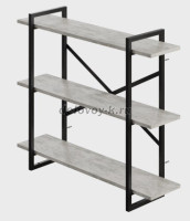 Полка навесная 3 яруса 78х92х25 патина_0_1000 рис1