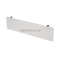 10ЭК.110.1 Экран подстольный оргстекло (1200-4-400)_Белый глянец_Черный рис1