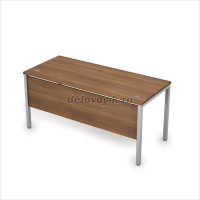 6МД.004 Стол рабочий (1600-700-750) Шамони темный-Алюминий матовый 1 рис2