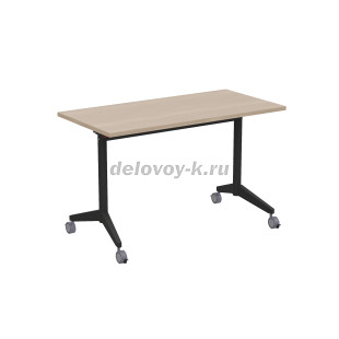 8СР.108 Складной прямолинейный стол (1200*600*750) (Шамони светлый/Черный) рис3