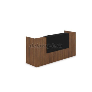 1КР-КЛ.001.1 Комплект Ресепшн с фартуком HPL 2432*750*1149 с подсветкой рис1