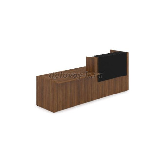 1КРС-КЛ.007.1 Комплект Ресепшн с фартуком HPL 2832*901*1149 с подсветкой рис1