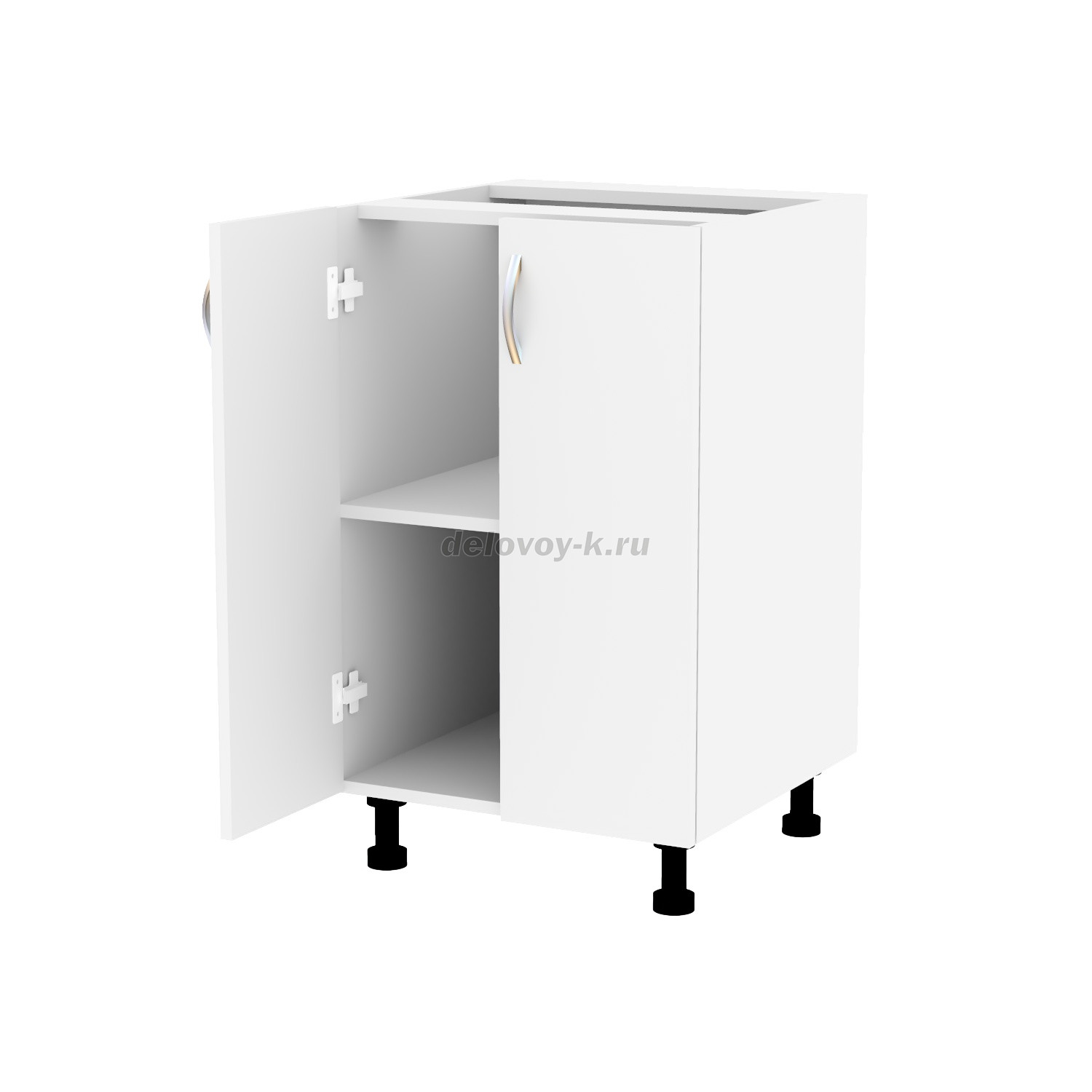 Тумба кухонная с двумя распашными дверями 550*500*720 фото 2