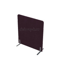 011.МПО.1012 Акустическая мобильная перегородка на стационарных опорах (1000-450-1200) violet_алюминий матовый рис1