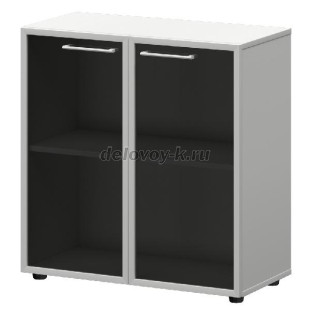 СМШ-28RS Шкаф низкий стекло в алюминиевой раме 792х382х811 (СМШ-28+KZF-28RS) рис1