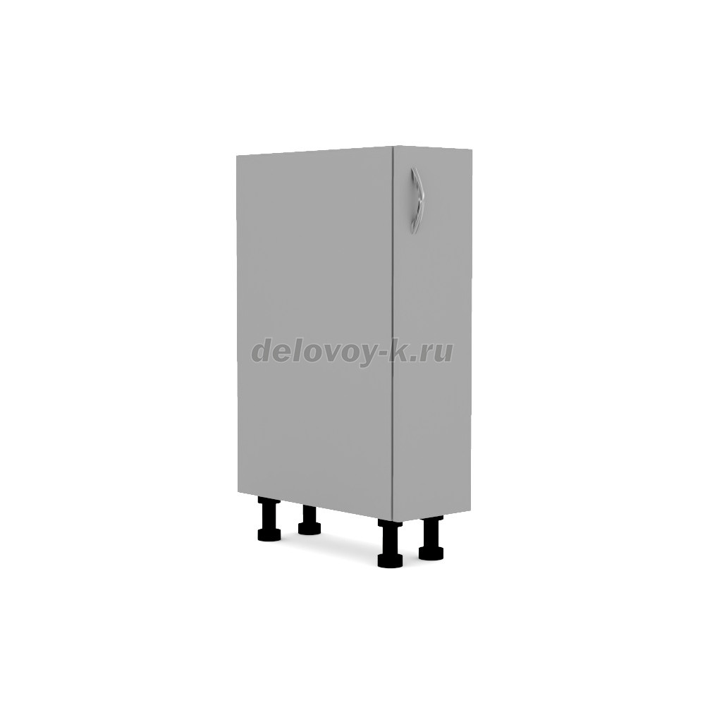 Тумба кухонная доборная с одной распашной дверью с полкой 250*500*720 фото 1