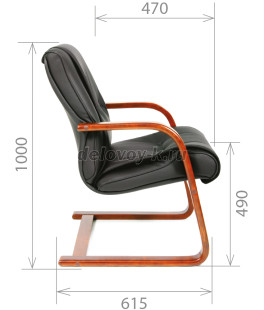 Конференц-кресло CHAIRMAN 653 V кожа рис4