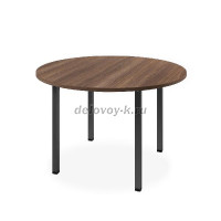 Стол круглый 1200 на металлокаркасе Lite VL-106 Дуб Кентербери/Антрацит рис1