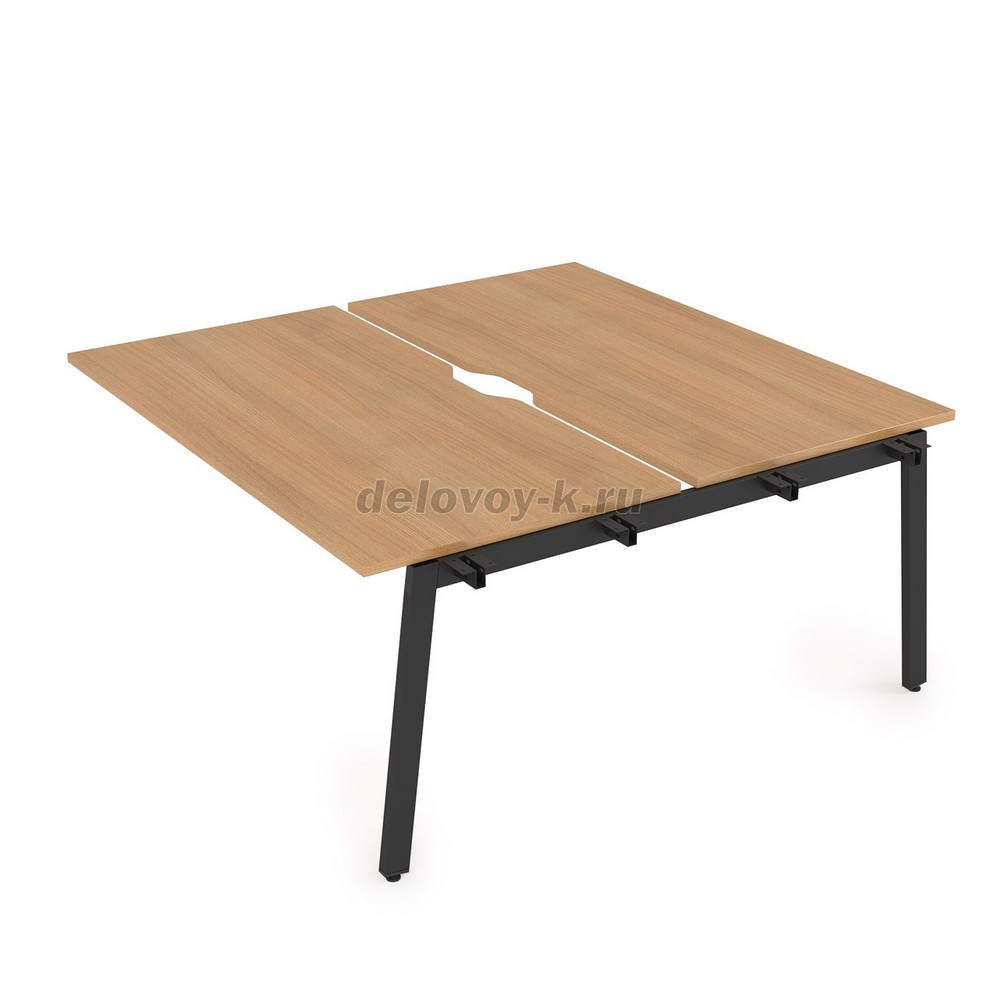 10БДСВ.269 Стол системы БЕНЧ сдвоенный, на 2 рабочих места, средний (1400*1235*750) фото