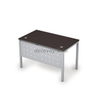 6МК.008 Стол рабочий (1200-700-750) Венге_Алюминий матовый рис4