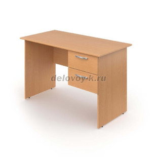 Стол учителя с подвесной тумбой 2 ящика 1200х600х760 мм рис1