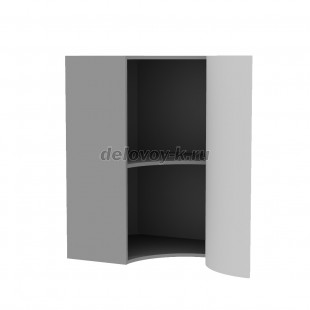 Шкаф кухонный навесной угловой с 1 распашной радиусной дверью (1 полка) 920 650*650*920 рис2