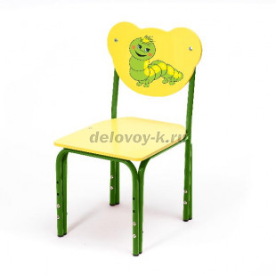 Стул детский регулируемый "Кузя" Гусеница (0-1)  рис1