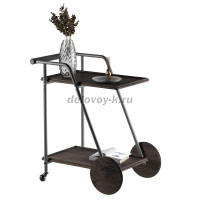 Стол сервировочный Оди металлик эбеновое дерево дуб маррон_h_1000 рис4