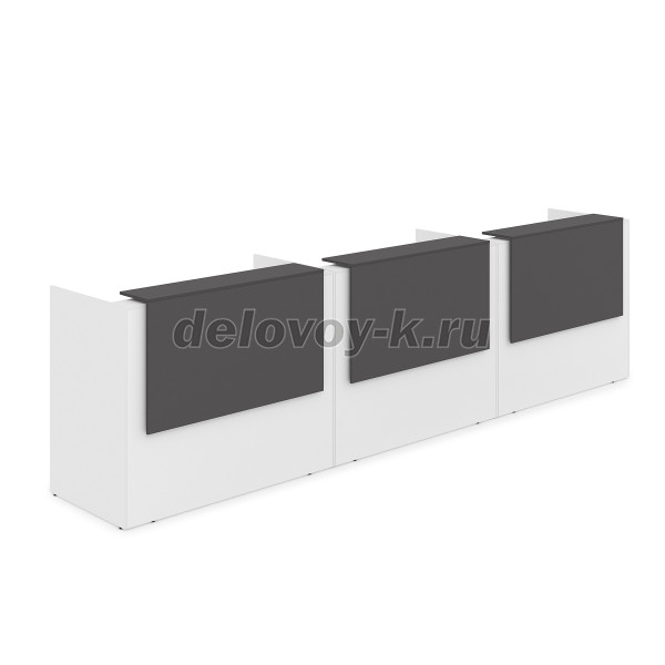 1КР-ДС.003.1 Комплект Ресепшн с фартуком ЛДСП 4264*762*1161 с подсветкой рис5