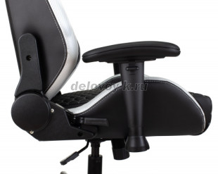 Кресло игровое KNIGHT NEON экокожа соты, подголовник, крестовина металл рис4