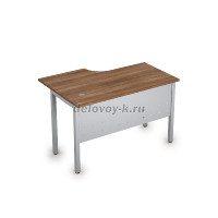 2МК.144 Стол криволинейный прав. (1200*800*750)|шамони темный/алюминий матовый рис1