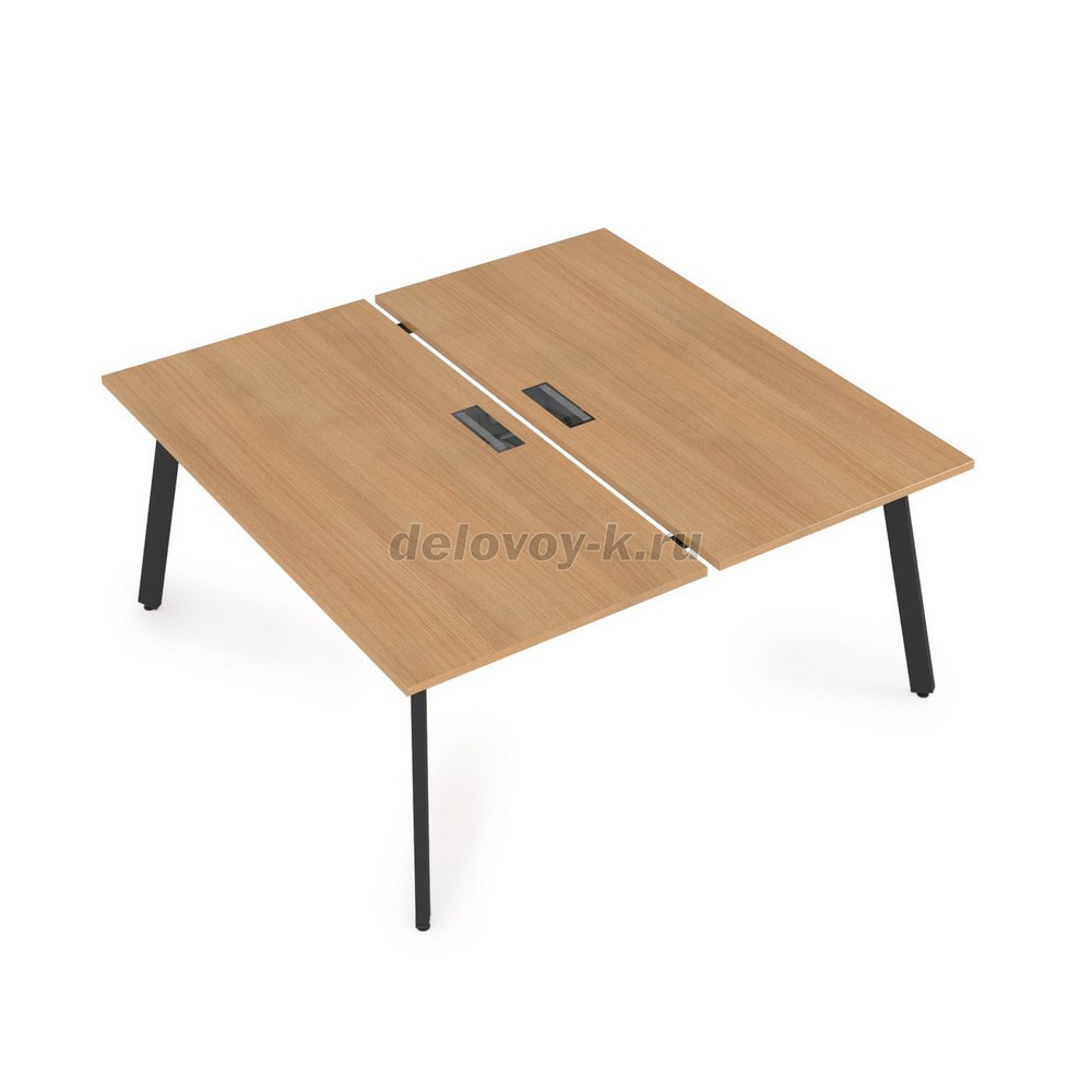 10БД.269 Стол системы БЕНЧ сдвоенный, на 2 рабочих места (1400*1235*750) фото