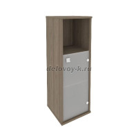 Шкаф средний узкий левый (1 низкая дверь стекло) Л.СУ-2.2 Л рис1