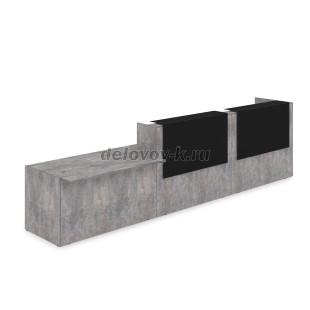 1КРС-КЛ.008.1 Комплект Ресепшн с фартуком HPL 4232*901*1149 с подсветкой рис4