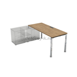 НСТЛ-П.985 Стол рабочий прямолинейный три опоры, левый (1800*800*750) рис2