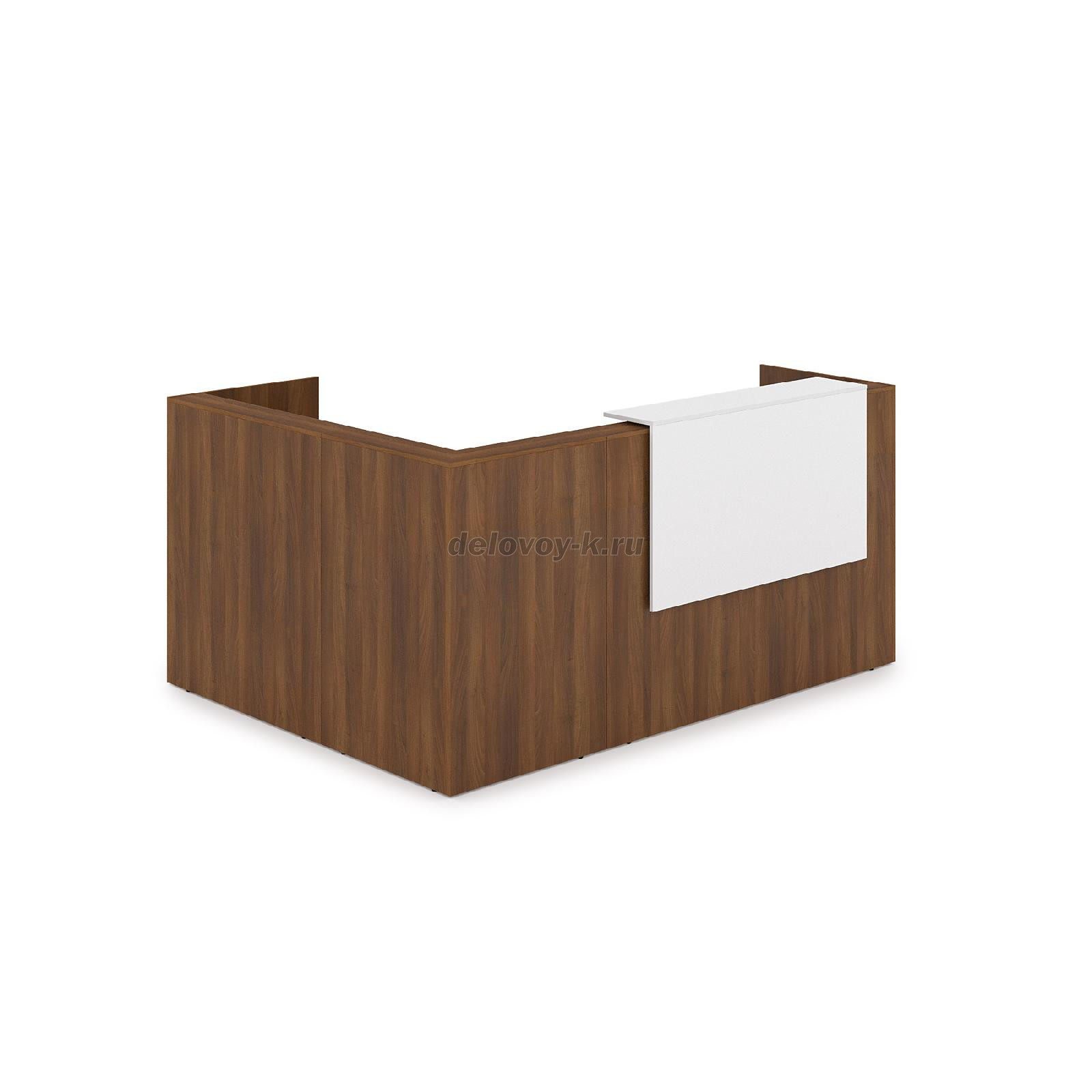 1КР-ДС.102 Комплект Ресепшн с фартуком ЛДСП 2344*1777*1161 без подсветки фото