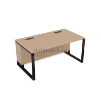 16СП.196 Стол прямой (1600-900-750)_Mokko_Черный глянец рис4