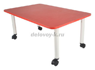 Стол детский регулируемый "Подкатной" 1100*580 ЛДСП Цветной рис1