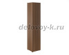 Шкаф узкий высокий закрытый (без топа и боковин)|орех
