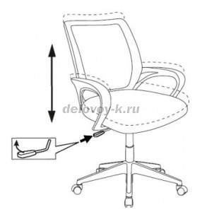Кресло детское Бюрократ BUROKIDS 1 W крестовина пластик белый рис2
