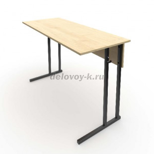 Стол ученический 2-местный 7 р.г. ЛДСП с прямыми углами 1200*500*820 рис1