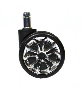 Ролики полумягкие 805-6 хром (комплект 5 шт.) рис1