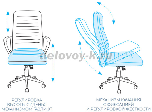 AL 751 Кресло руководителя, экокожа рис2
