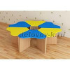 СТОЛ 6-СЕКЦИОННЫЙ ЛДСП 'РОМАШКА' (ЦВЕТНОЙ) ГРУППА 1 СТАНДАРТ