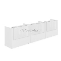 1КР-КЛ.003.1 Комплект Ресепшн с фартуком HPL 4264-750-1149 с подсветкой_Белый_Белый глянец рис5