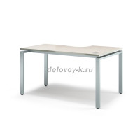 Стол письменный эргономичный на металлокаркасе|сосна карелия рис1