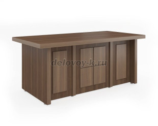 МЛ-1.9  Стол руководителя Милан люкс 1800*900*760мм рис1