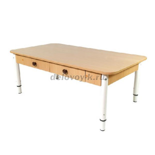 СТОЛ РЕГУЛИРУЕМЫЙ 'ДОШКОЛЕНОК' С ЯЩИКАМИ СТОЛЕШНИЦА ПЛАСТИК, ГРУППА С 00 ПО 1 рис1